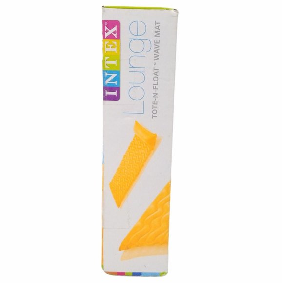 Intex Lounge Tote N Float Wave Mat Orange 90 x 34 - Picture 3 of 6